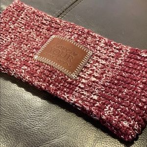 Love Your Melon Burgundy and White Headband